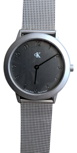 Reloj Calvin Klein De Pulsera Malla Plateado /leer Descripci