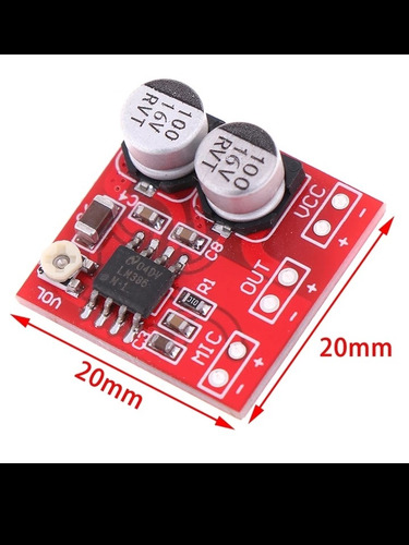 Imagen 2 de 4 de Preamplificador Para Micrófono - Cápsula O Electrec