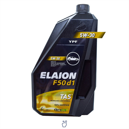 Aceite Ypf Elaion F50 D1 5w30 X 4 Lt Sintético - Original