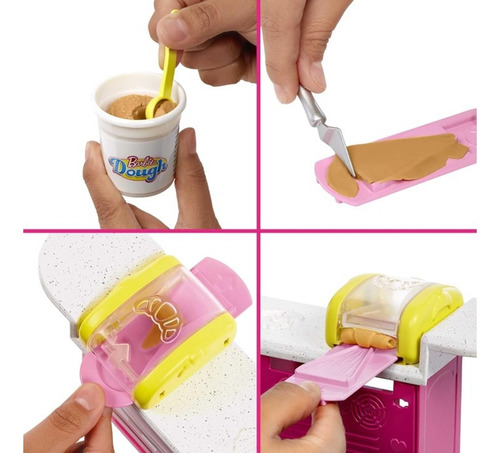 Barbie Profesiones Set Cafetería Y Panadería Diseños Pan