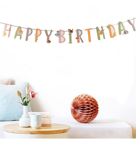 Banner Cumpleaños Alphabet Garland Para Niños