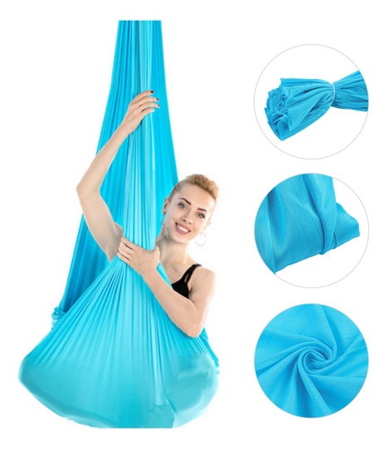 Rede Aérea Elástica Durável Yoga Swing 2,8 X 1 M/9,2x3,3 Pés