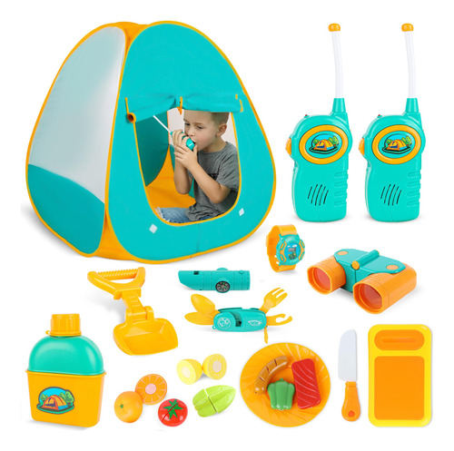 Set De Tienda De Campaña Toyvelt Con Walkie Talkies Para Niñ