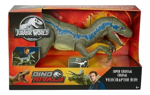 Jurassic World Super Colossal Velociraptor Blue 45 Cm