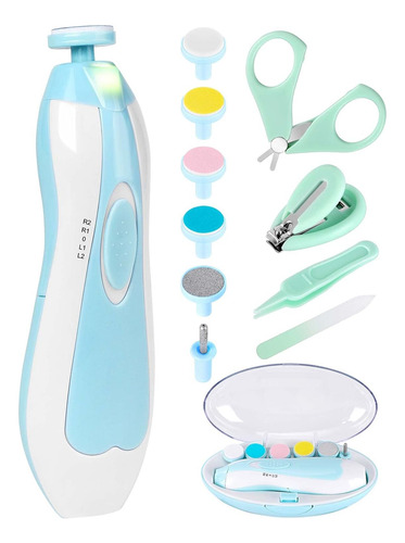 Cortador De Uñas Eléctrico Para Bebé, 12 En 1, Kit De Lima D