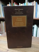 Comprar Consideraciones Sobre Las Conductas Animal Y Humana - Lorenz