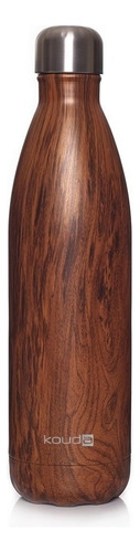 Garrafa Kouda 500ml 10373 Wood Cor Marrom-escuro