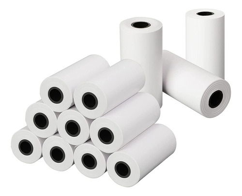 12 Rollos De Papel De Impresión Para Cámara De 57 X 30 Mm