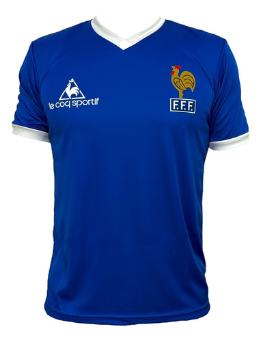 Camiseta Francia Homenaje Platini - Zidane Azul Retro