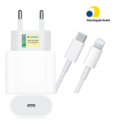 Cabo Usb Carregador P/ iPhone 6 7 8 Plus S X Xr Xs 11 11pro Cor Branco