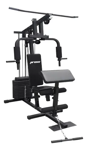 comprar Estação De Musculação 80kg Aparelho Ginástica Preto Mbx