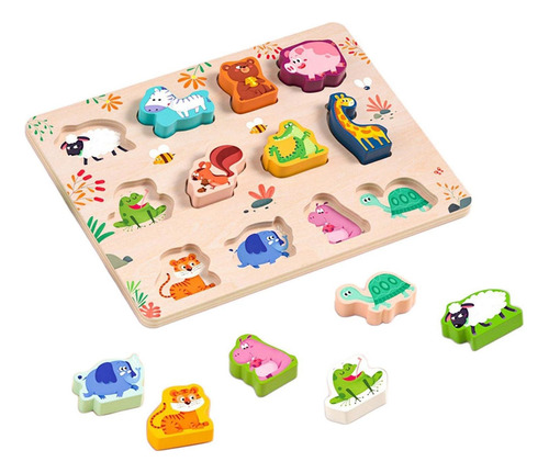 Juego De Mesa De Formas Rompecabezas De Formas De Animal