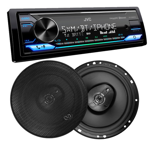 Stereo Jvc Bluetooth 380bts Parlantes Infinity 6,5 Pulgadas
