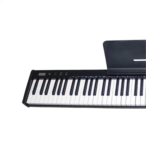 Piano Digital Profissional Top Com 88 Teclas + Pedal Sustain Cor Preto 110v - 120v