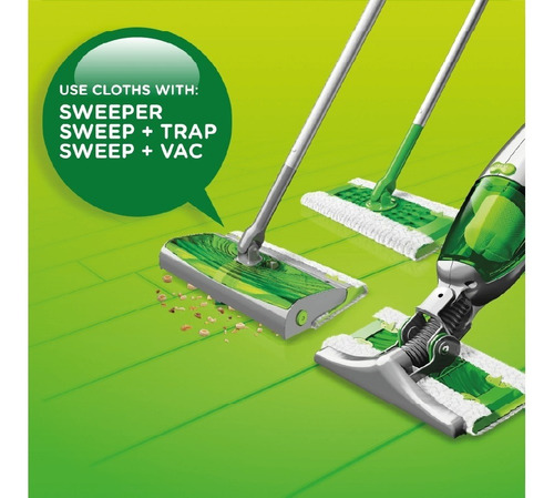 Imagen 7 de 8 de Repuesto Mopa Swiffer Multisuperficie Dry 16 Unidades