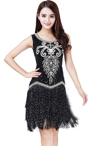 Vestido Flapper De Los Años 20 Para Mujer Charleston Gatsby