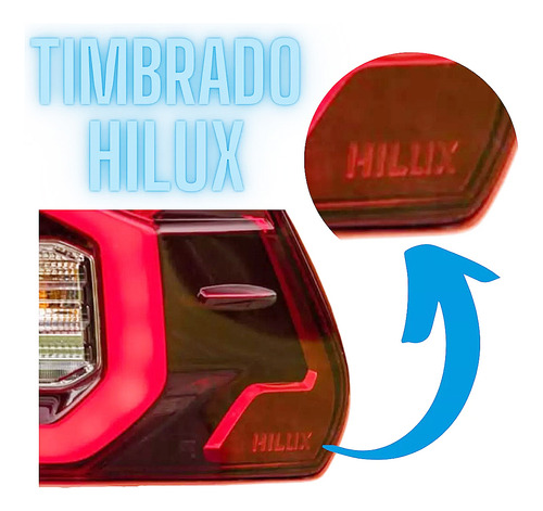 Par Farol + Lanterna Hilux Led 16 17 18 19 Para Adaptar Srv