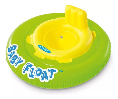 Boya inflable verde para bebés con forma de flotador para pañales para niños - Intex