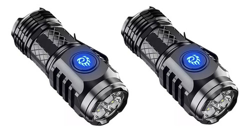 Laternatatica Ciclismo 2pcs Lâmpada Led Recarregável Usb -g