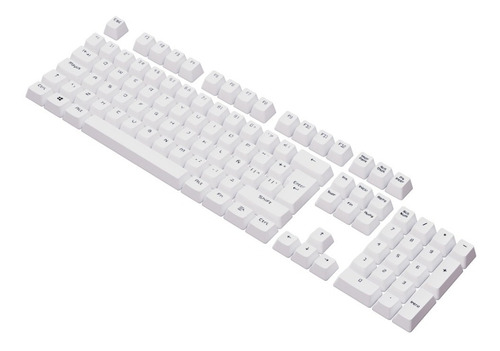 Imagen 1 de 8 de Set 105 Teclas Colores Vsg Stardust Bellatrix Blanco Keycaps