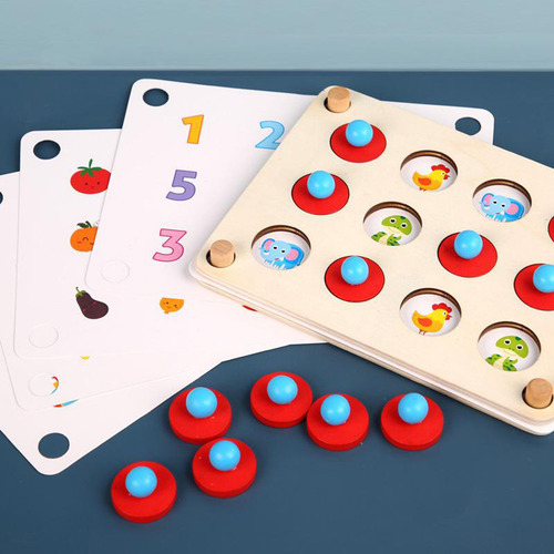 De Juego Niños Con Madera Para Ajedrez De Memoria