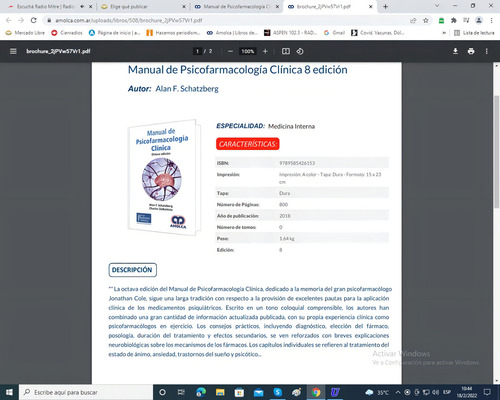 Manual De Psicofarmacología Clínica 8 Edición