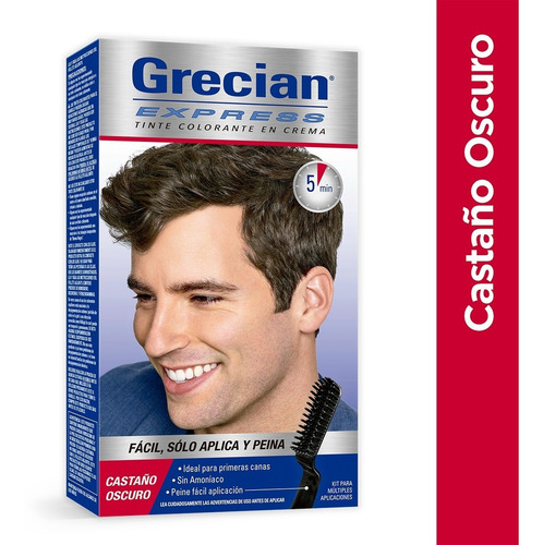 Tinte Grecian Express Tinte colorante en crema tono castaño oscuro