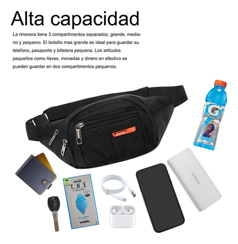 Cangurera Deportiva Multifuncional 3 Piezas Para Viaje