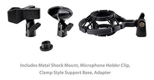 Imagen 2 de 6 de Pyle - Soporte Ajustable Para Brazo De Tijera Con Microfono
