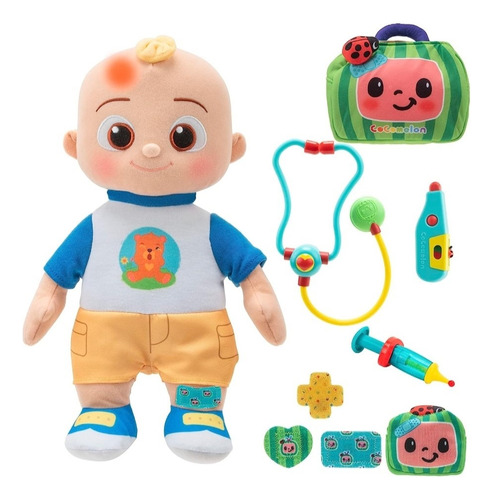 Cocomelon Boo Boo Jj Deluxe Peluche + 8 Accesorios Médicos