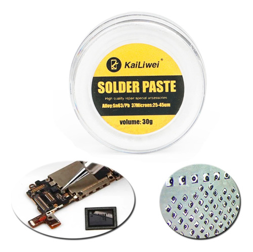 Estaño En Pasta Kailiwei 30 Gramos 183° Reballing Soldadura