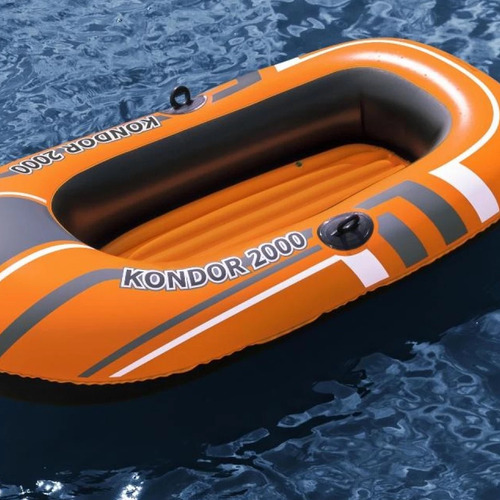 Imagen 7 de 10 de Bote Inflable Bestway 2 Personas + Inflador + Remos