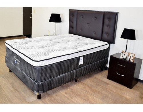 Colchón Spring Air Collins Ortopédico Para Cama Queen Size Color Gris oscuro