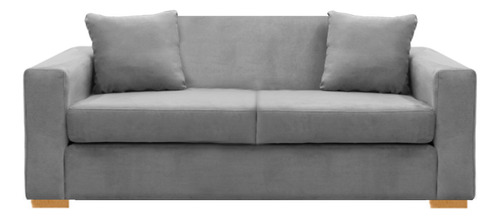 Sillon Sofa 2 Cuerpos Cubo Reforzado Pana Antimanchas Cubile