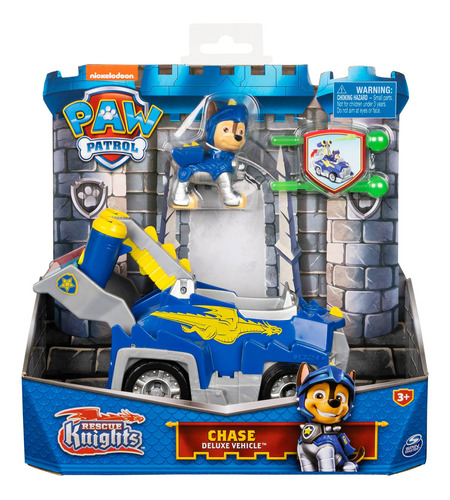 Vehículo Policial Chase Rescue Knights Paw Patrol. 