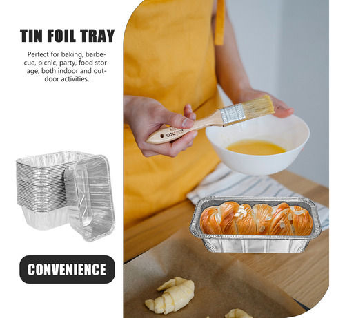 Bandeja De Aluminio Para Alimentos, Caja De Lata Comercial,