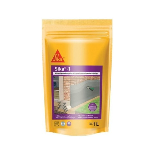 Sika 1 Aditivo Hidrofugo Liquido Pared Piso Sachet 1kg X12u