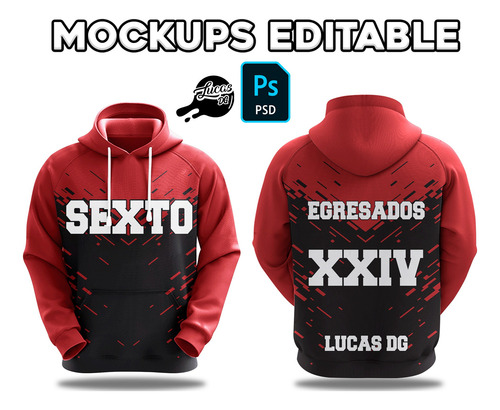 Mockups Editable Psd De Buzo Frente Y Dorso