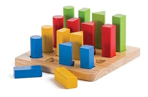 Juego Tablero Encajar Formas Geométricas Niños Plan Toys