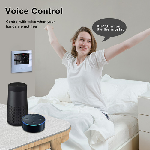 Termostato Wifi Inteligente Control Táctil/app/voz Alexa/goo