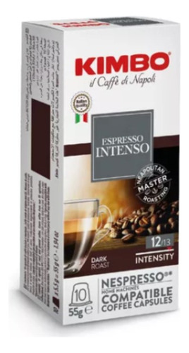 10 Cápsulas Kimbo Espresso Intenso Compatibles