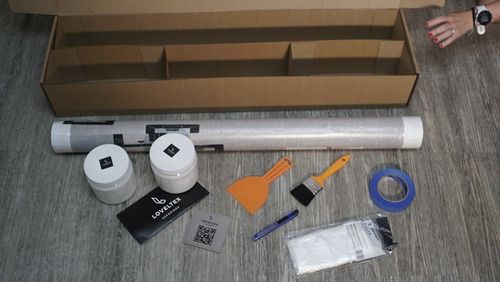 Tapiz Con Textura Kit De Instalacion Repintable Lavable 10m2