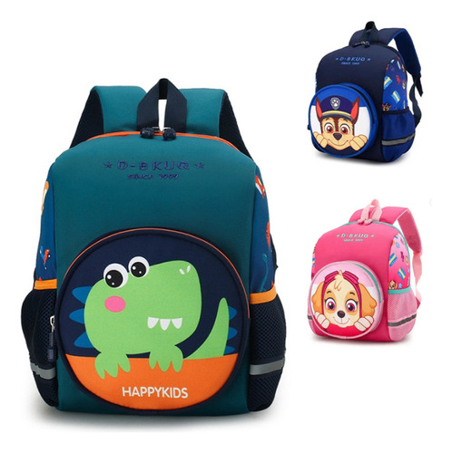 Mochila Escolar Diseño 3d Original Paw Patrol Preescolar Kin