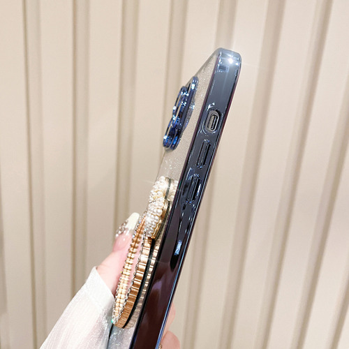 Funda Para Oppo A5 Pro Espejo Perlas Polvo Flash+mica