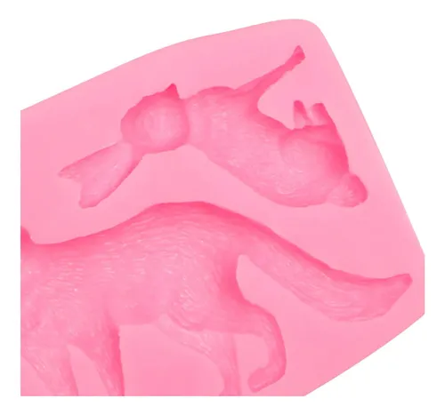 Moho De Fondant De Silicona De Conejo Zorro, Molde De De De