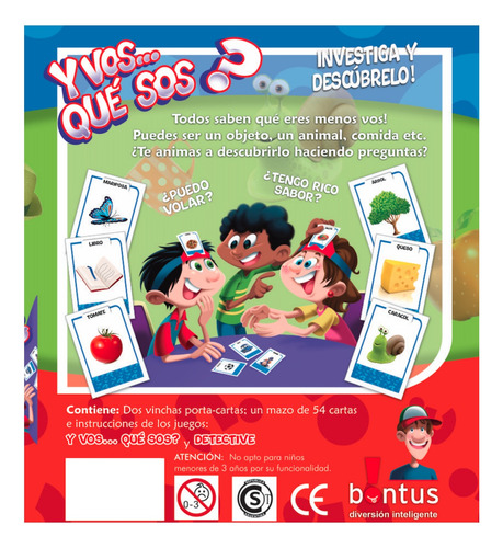 Juego De Cartas Y Vos Quien Sos? Juegos De Viaje Bontus