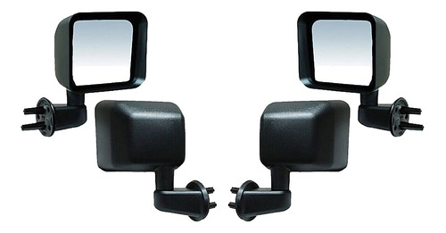 Set Espejos S/control Generica Jeep Wrangler 07/15