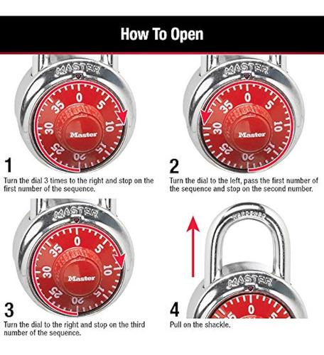 Candado Combinado Master Lock 1505d Lock,