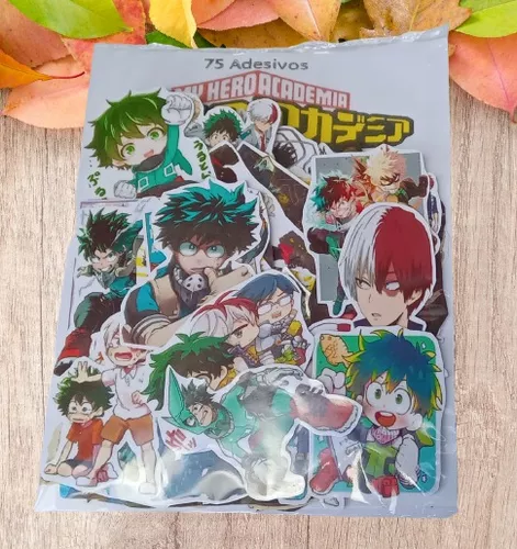 Kit 10 Adesivos Personagens Anime Boku no Hero My Hero Academia