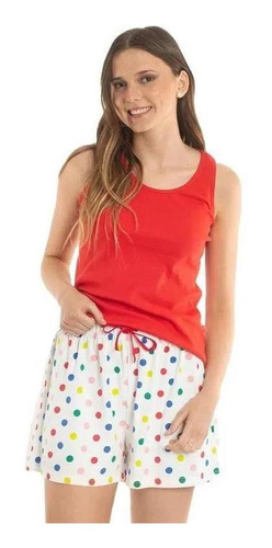 Pijama Corto De Algocón Talla M Mt30797